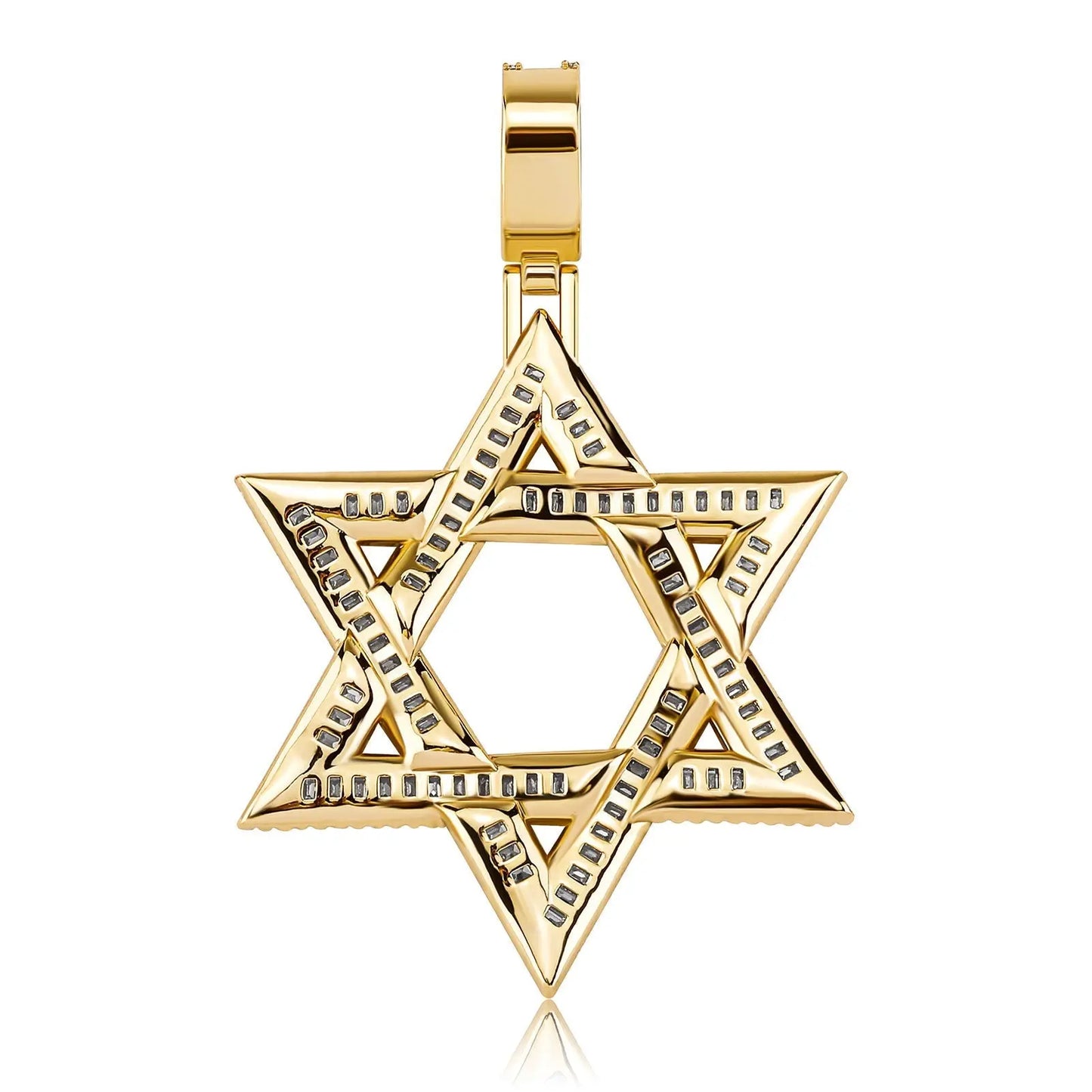 star of david necklace diamond pendant - Blade & Thread