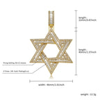star of david necklace diamond pendant nowadaysfashion