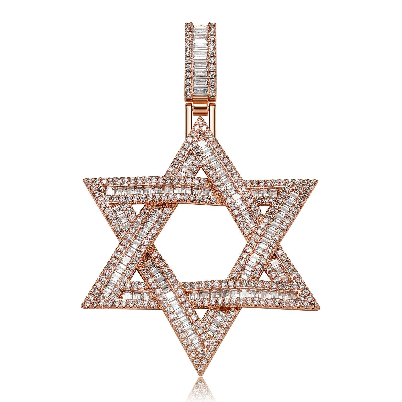 star of david necklace diamond pendant - Blade & Thread