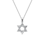 star of david necklace S925 silver pendant nowadaysfashion
