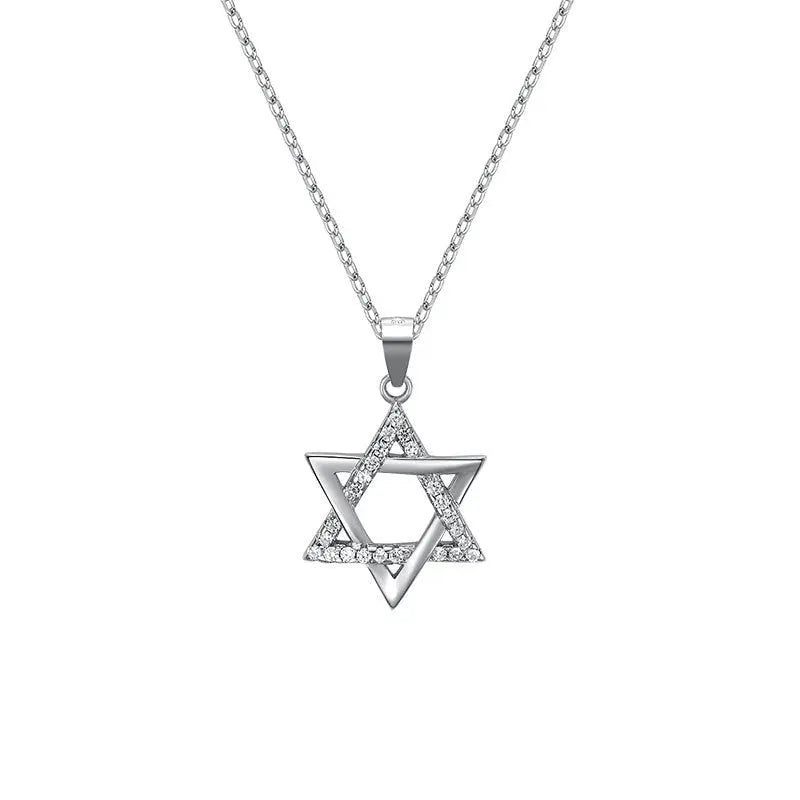 star of david necklace S925 silver pendant nowadaysfashion