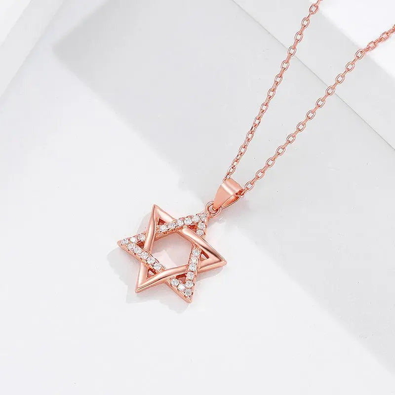 star of david necklace S925 silver pendant - Blade & Thread