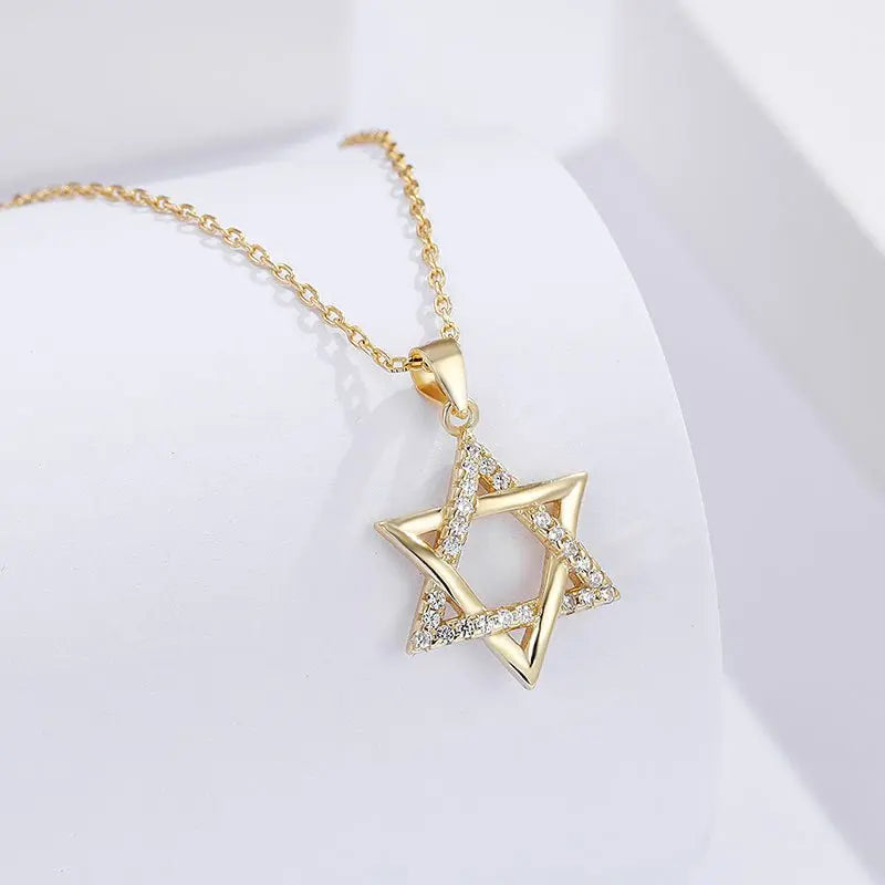star of david necklace S925 silver pendant - Blade & Thread