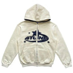 Star Printed Zip Up Hoodies - Blade & Thread