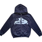 Star Printed Zip Up Hoodies - Blade & Thread