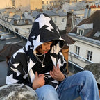 Star Printed Zip Up Hoodies - Blade & Thread