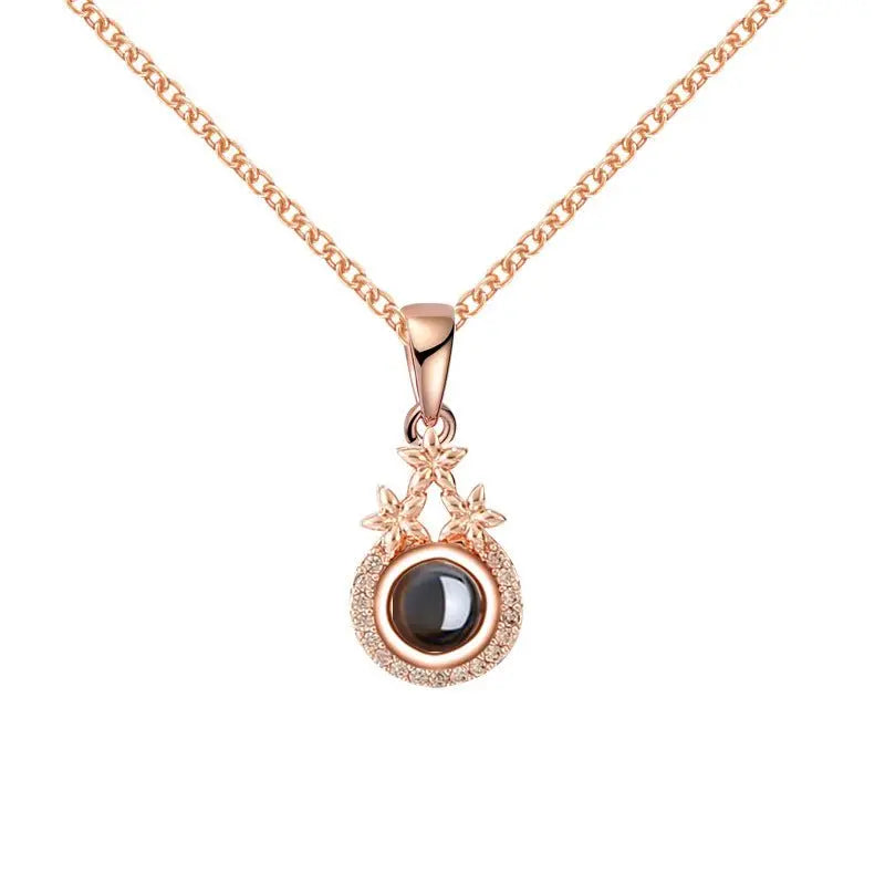 Star Projection Necklace Custom Picture Clavicle Chain - Blade & Thread