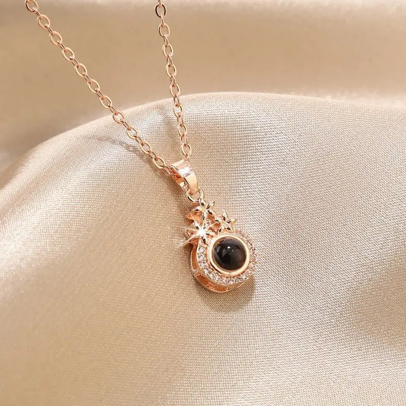 Star Projection Necklace Custom Picture Clavicle Chain nowadaysfashion