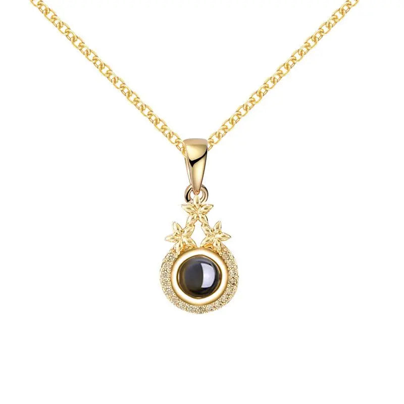 Star Projection Necklace Custom Picture Clavicle Chain - Blade & Thread