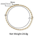 Star zircon tennis chain necklace nowadaysfashion