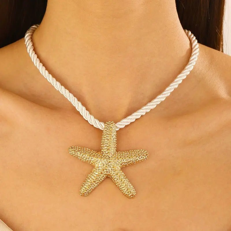starfish necklace beach summer holiday earrings necklace - Blade & Thread
