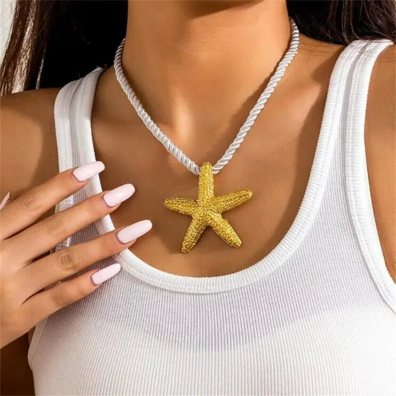 starfish necklace beach summer holiday earrings necklace - Blade & Thread