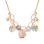 starfish necklace color oil painting shell necklace nowadaysfashion