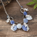 starfish necklace color oil painting shell necklace nowadaysfashion