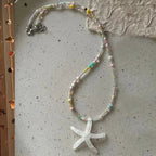 starfish necklace fresh dopamine color necklace nowadaysfashion