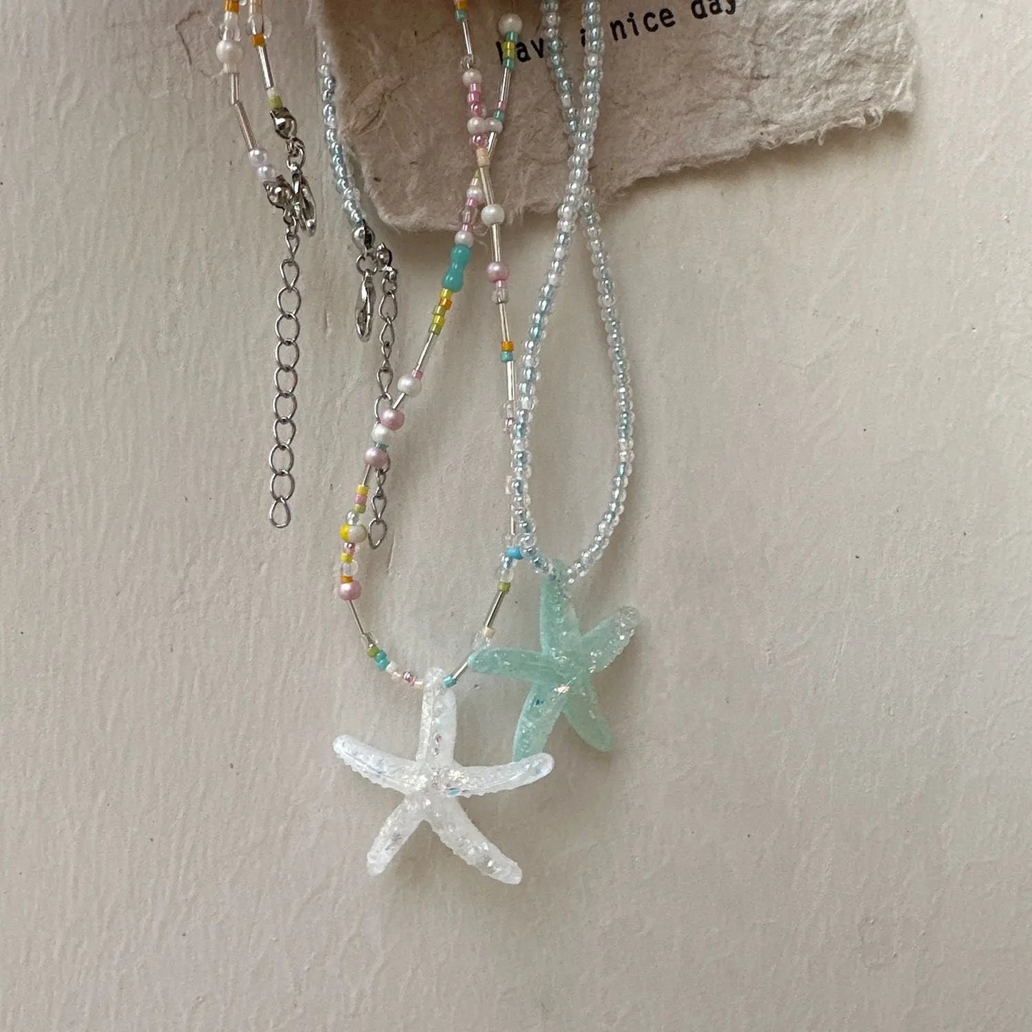 starfish necklace fresh dopamine color necklace - Blade & Thread