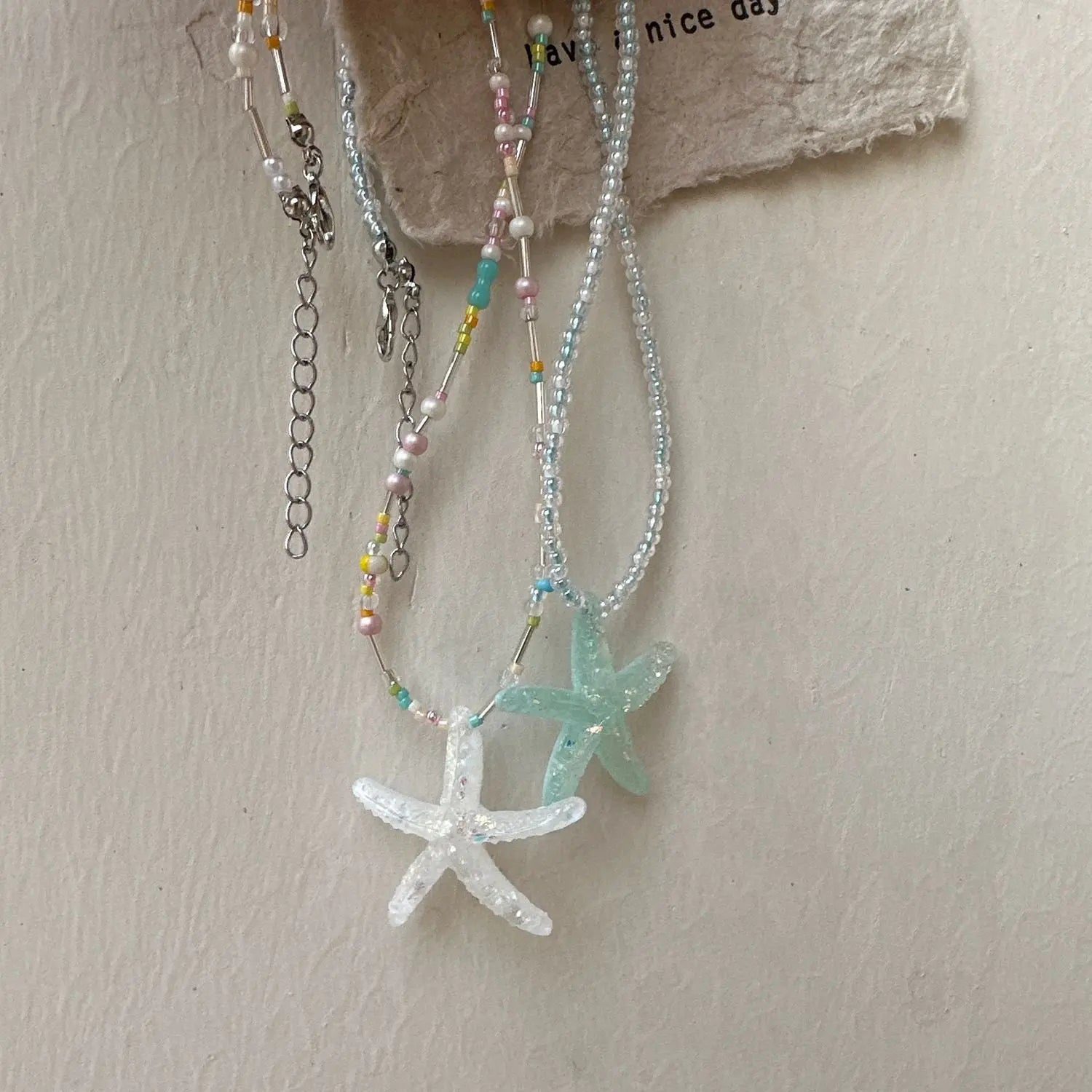 starfish necklace fresh dopamine color necklace - Blade & Thread