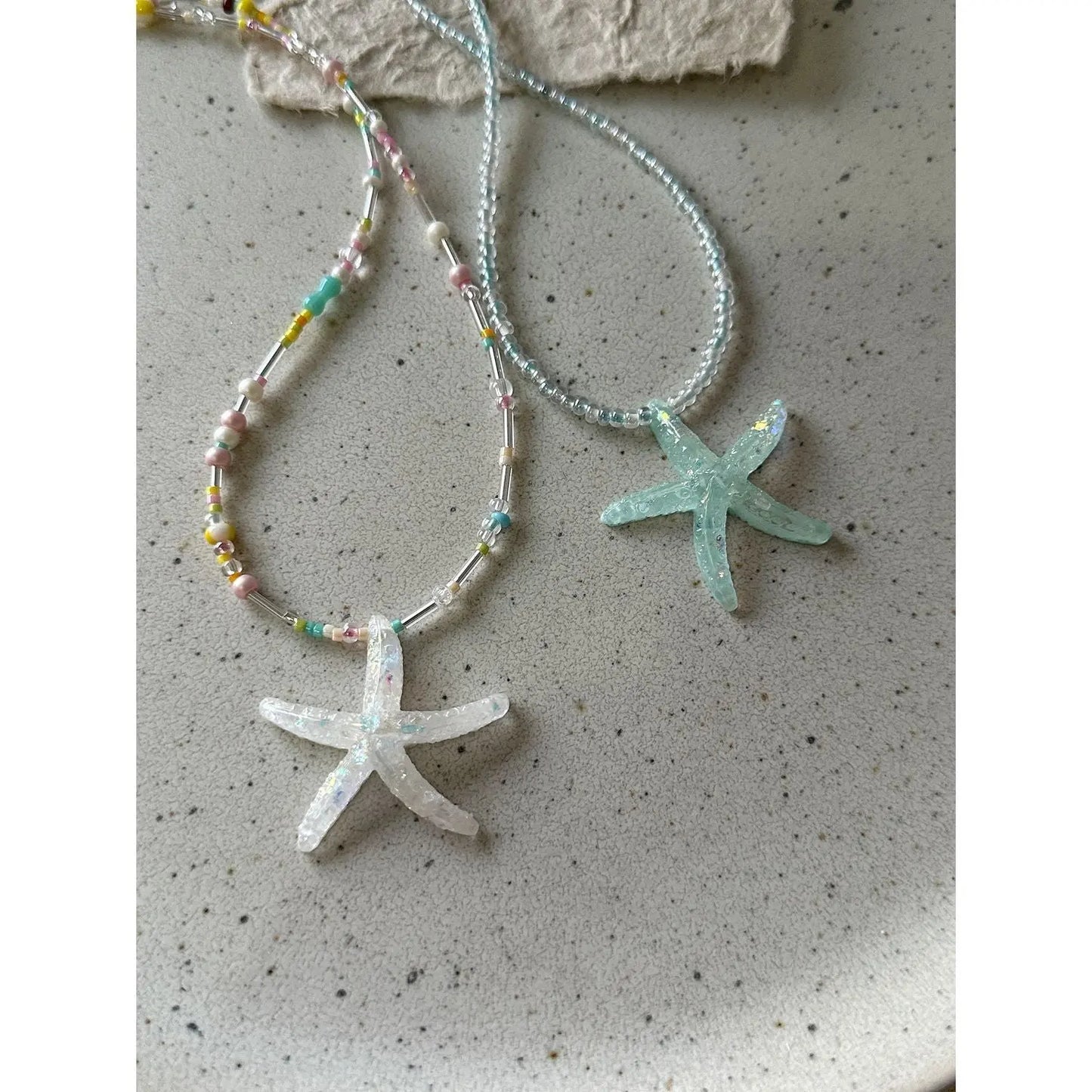 starfish necklace fresh dopamine color necklace - Blade & Thread