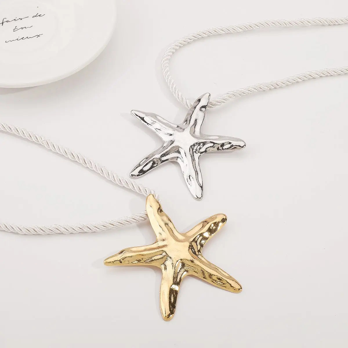 starfish necklace irregular alloy necklace - Blade & Thread