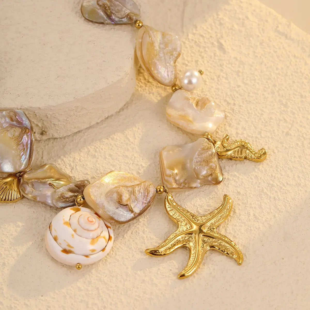 starfish necklace irregular necklace - Blade & Thread