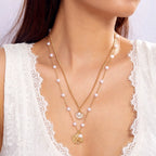 starfish necklace pearl multi-layer stacking necklace nowadaysfashion