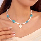 starfish necklace pearl multi-layer stacking necklace nowadaysfashion