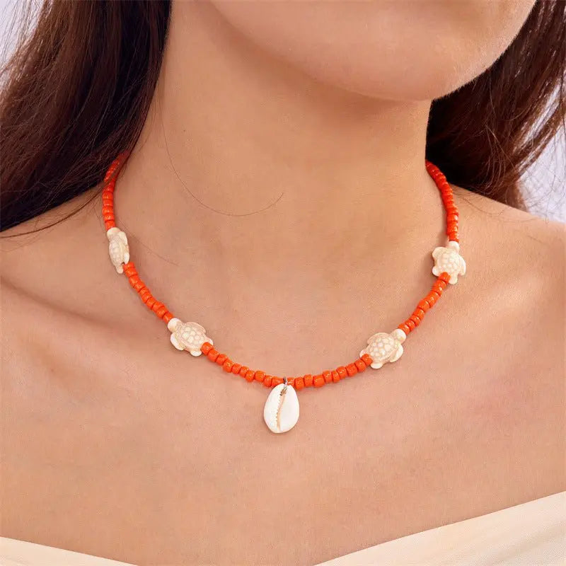 starfish necklace pearl multi-layer stacking necklace - Blade & Thread