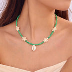 starfish necklace pearl multi-layer stacking necklace nowadaysfashion