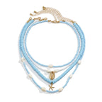 starfish necklace pearl shell necklace nowadaysfashion