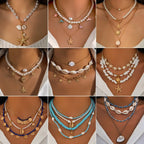 starfish necklace pearl shell necklace nowadaysfashion