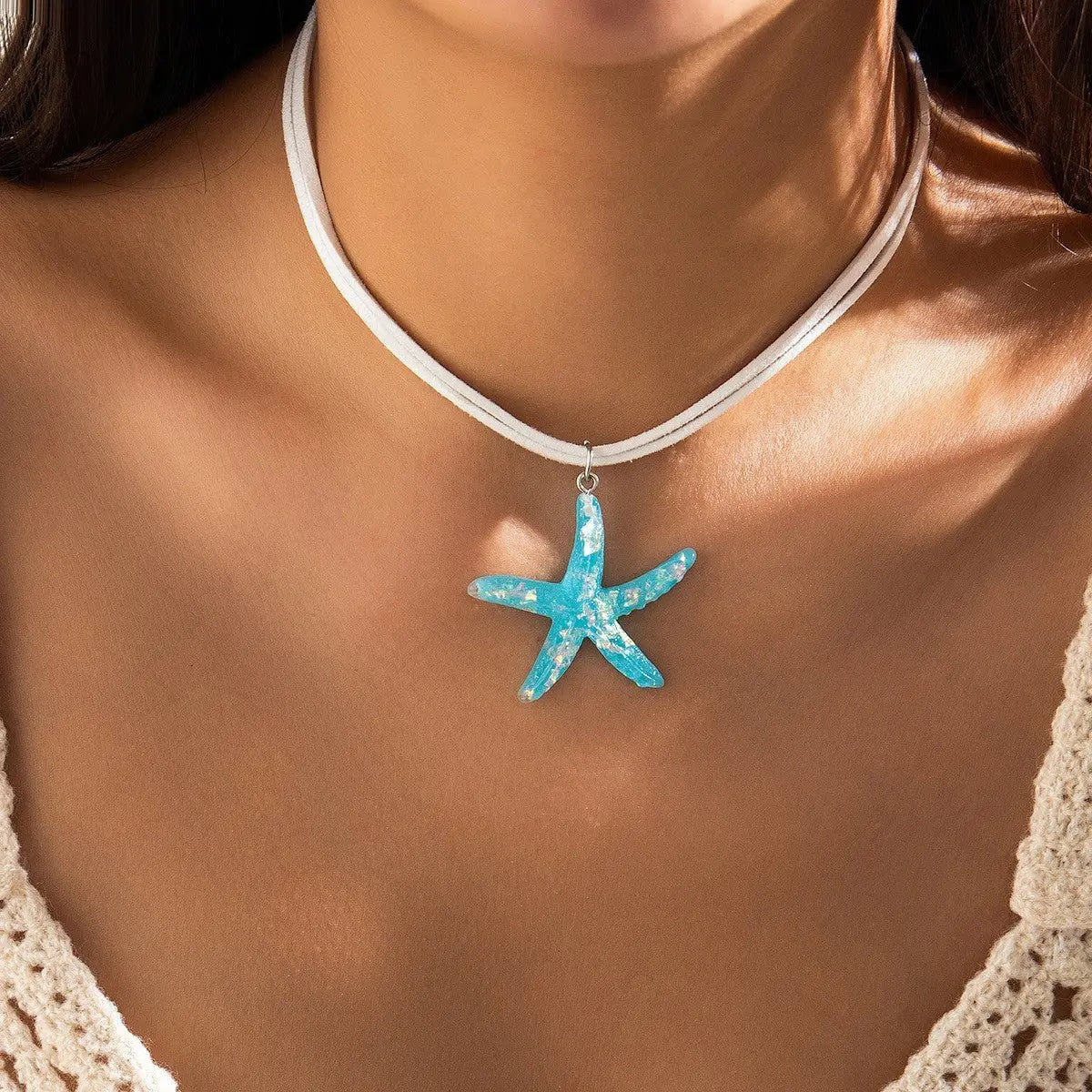 starfish necklace resin wax line necklace - Blade & Thread