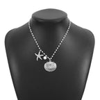 starfish necklace shell pearl light luxury necklace nowadaysfashion