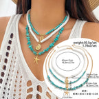 starfish necklace shell rice bead gravel necklace nowadaysfashion