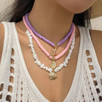 starfish necklace shell rice bead gravel necklace nowadaysfashion