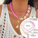 starfish necklace shell rice bead gravel necklace nowadaysfashion