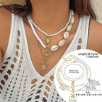 starfish necklace shell rice bead gravel necklace nowadaysfashion