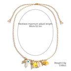 starfish shell necklace colorful rope braided ceramic necklace nowadaysfashion