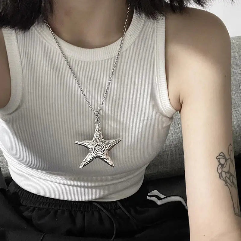 starfish spiral retro necklace - Blade & Thread