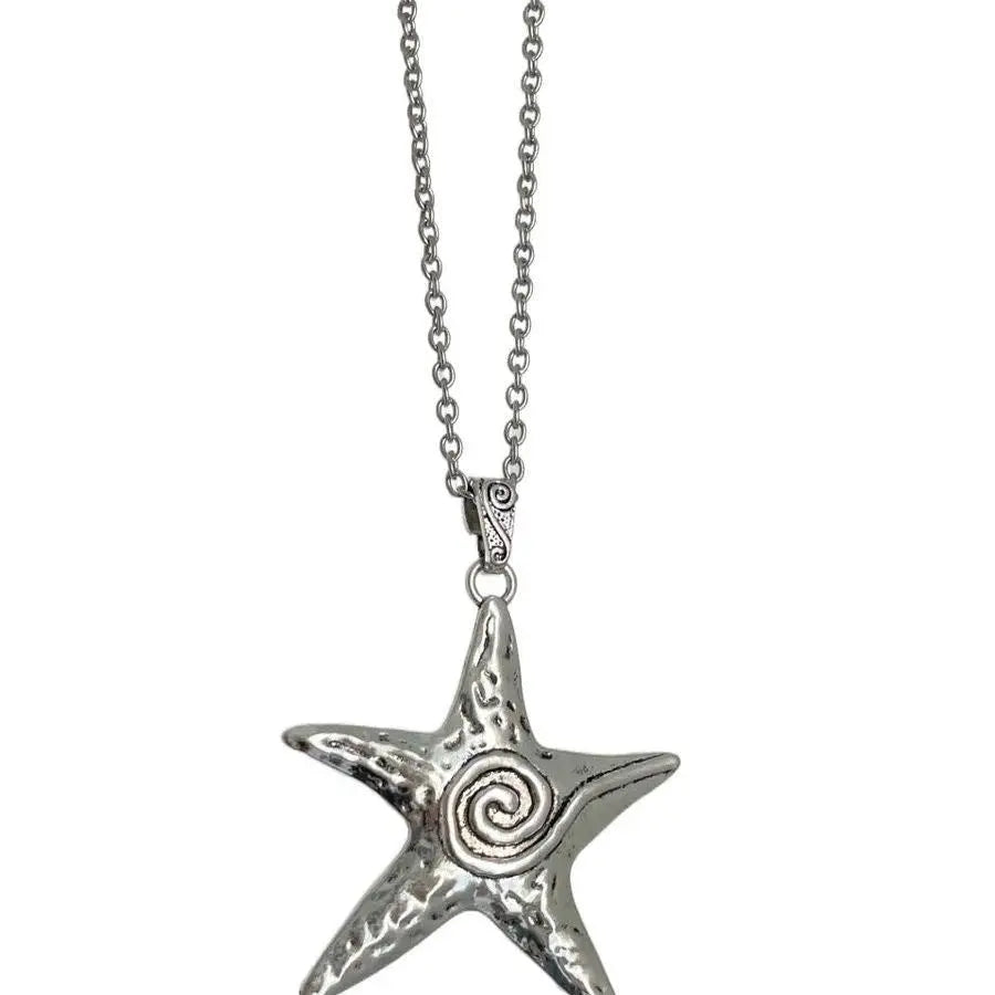 starfish spiral retro necklace - Blade & Thread