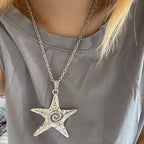 starfish spiral retro necklace nowadaysfashion