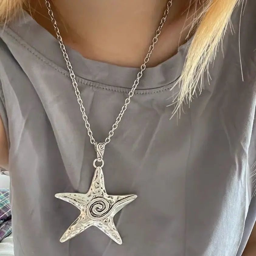 starfish spiral retro necklace - Blade & Thread