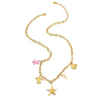 starfish turtle conch gold necklace nowadaysfashion
