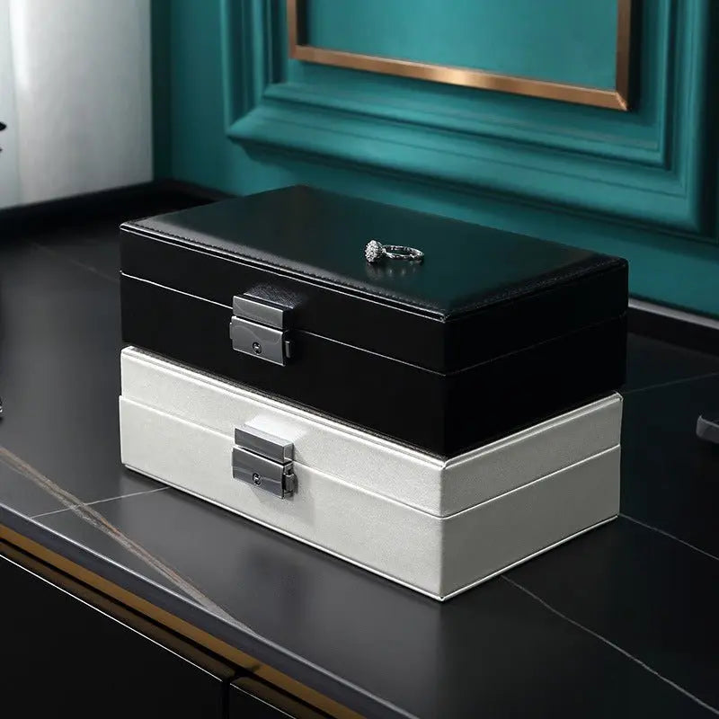 Storage rectangular lock jewelry storage box - Blade & Thread