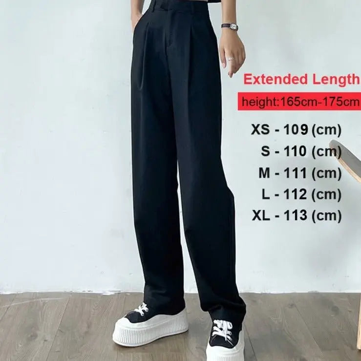 Straight Female Trousers Casual High Waist Women Long Pants - Blade & Thread