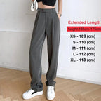Straight Female Trousers Casual High Waist Women Long Pants nowadaysfashion