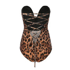 Strapless Velvet Sexy Bodysuit Women Sweetheart Bodycon Backless Lace Up Body V Neck Bodysuits nowadaysfashion