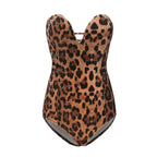 Strapless Velvet Sexy Bodysuit Women Sweetheart Bodycon Backless Lace Up Body V Neck Bodysuits nowadaysfashion