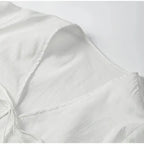 Street Lace Up Shirts Women Sexy Hollow Out V Neck Long Sleeve Femlae T-shirt nowadaysfashion