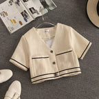 Streetwear Two Piece Set Women Crop Top Shirt Blouse + Wide Leg Pant Suits Vintage Pants Sets nowadaysfashion