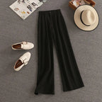 Streetwear Two Piece Set Women Crop Top Shirt Blouse + Wide Leg Pant Suits Vintage Pants Sets nowadaysfashion